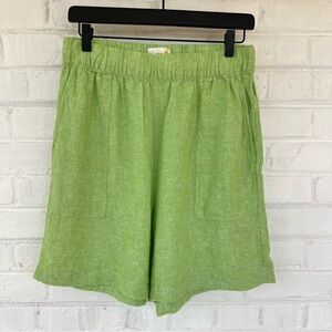 C&C California Light Green Women's Linen Shorts